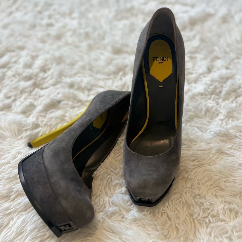 Fendi F logo heels